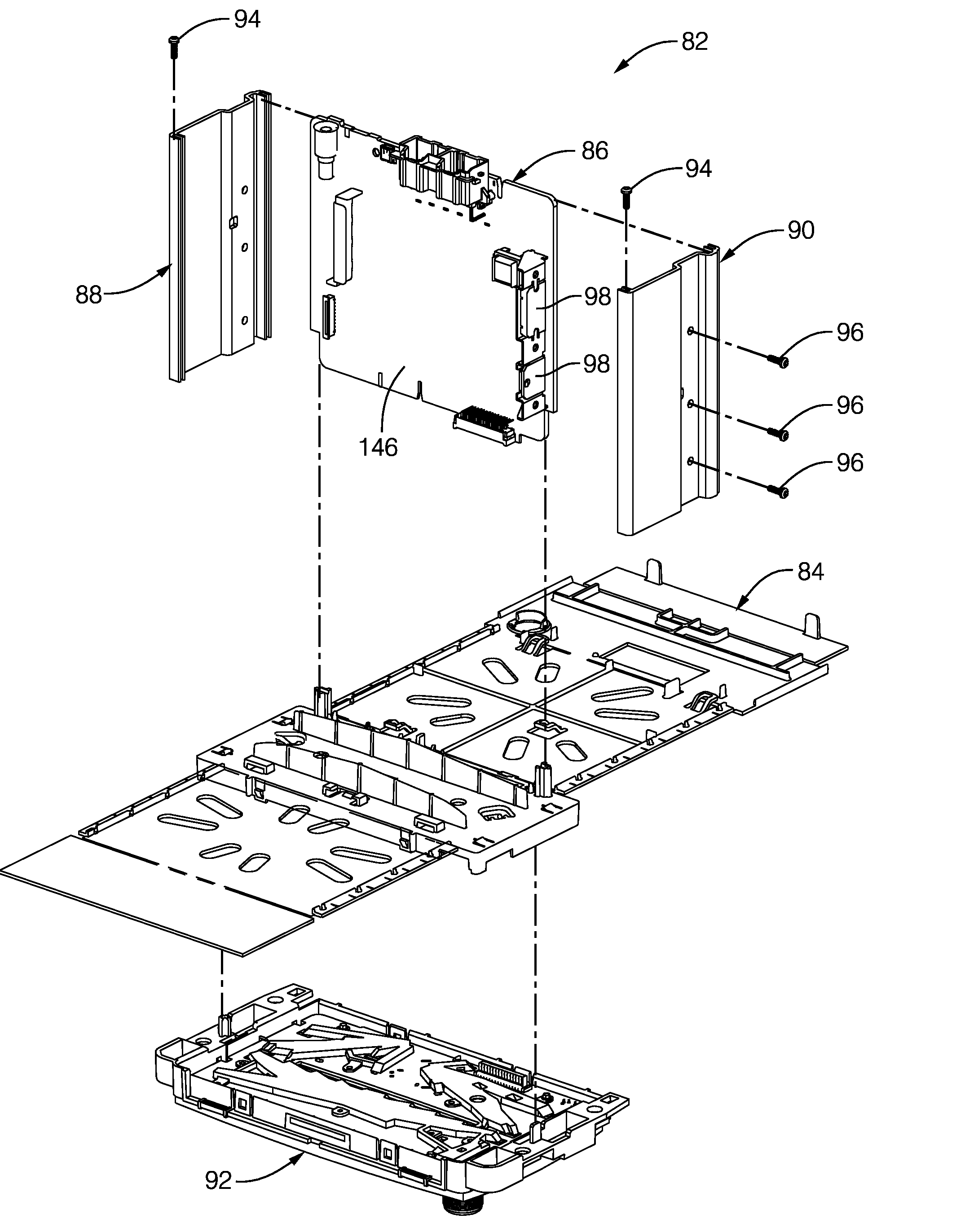 Lightweight electrical assembly with enhanced electromagnetic shielding