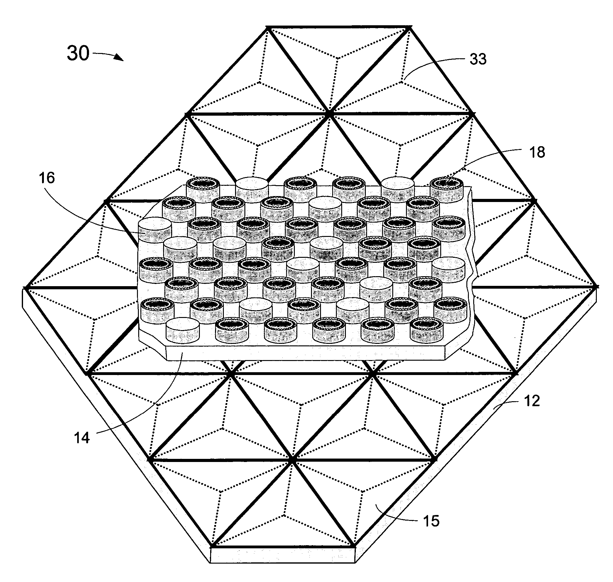 Microstructured optical device for remote chemical sensing