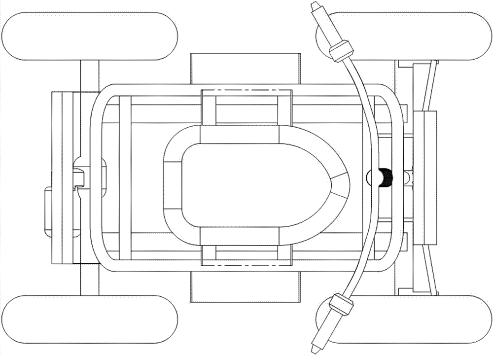 Microminiature four-wheel electric vehicle comfort chassis structure