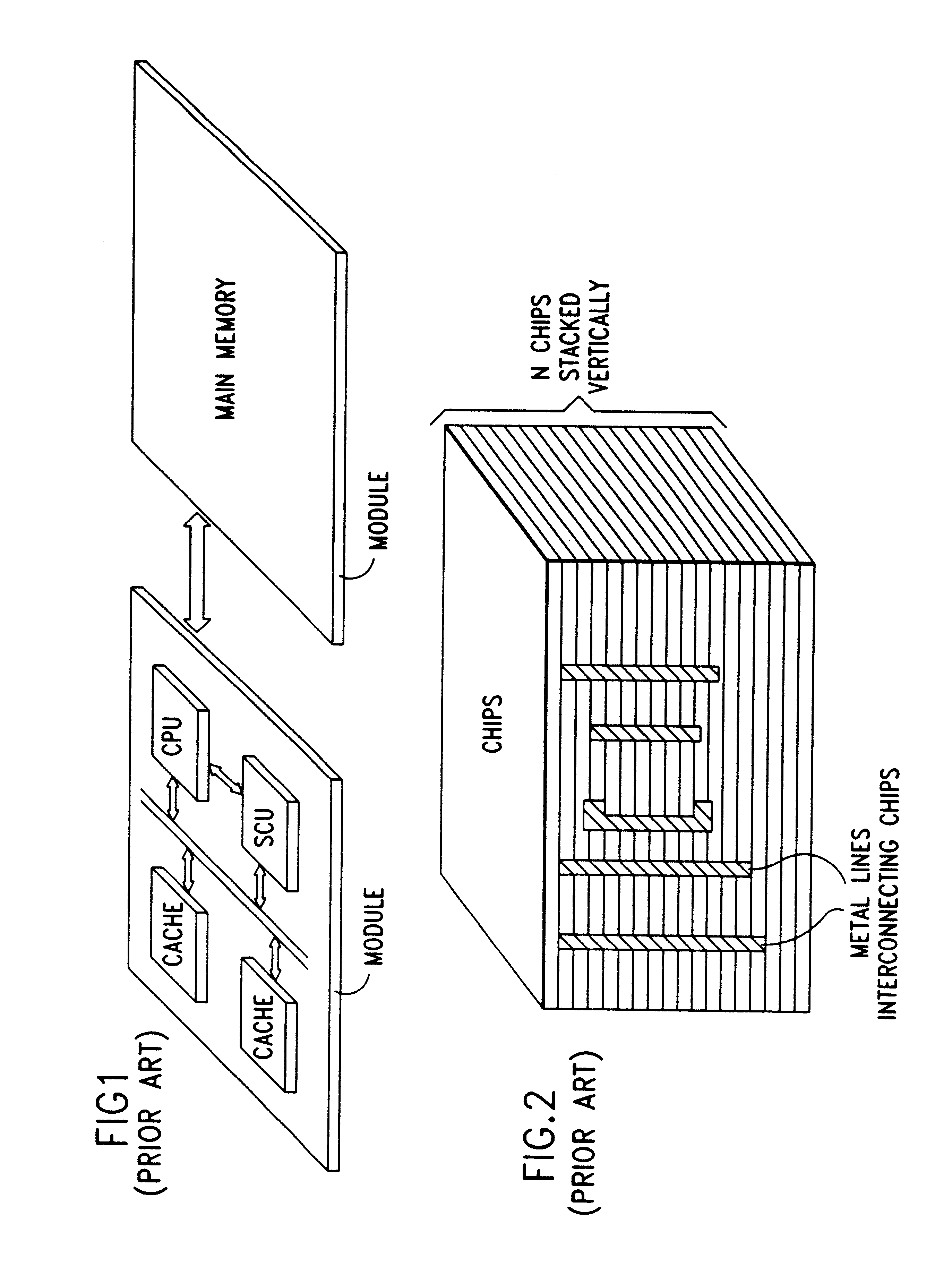 Three-dimensional packaging technology for multi-layered integrated circuits