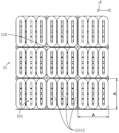 Displacement device and magnetic levitation planar motor