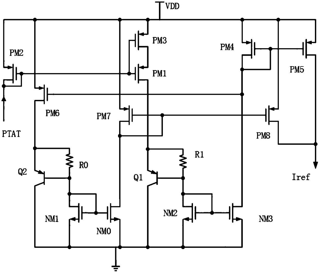 High-precision current reference circuit