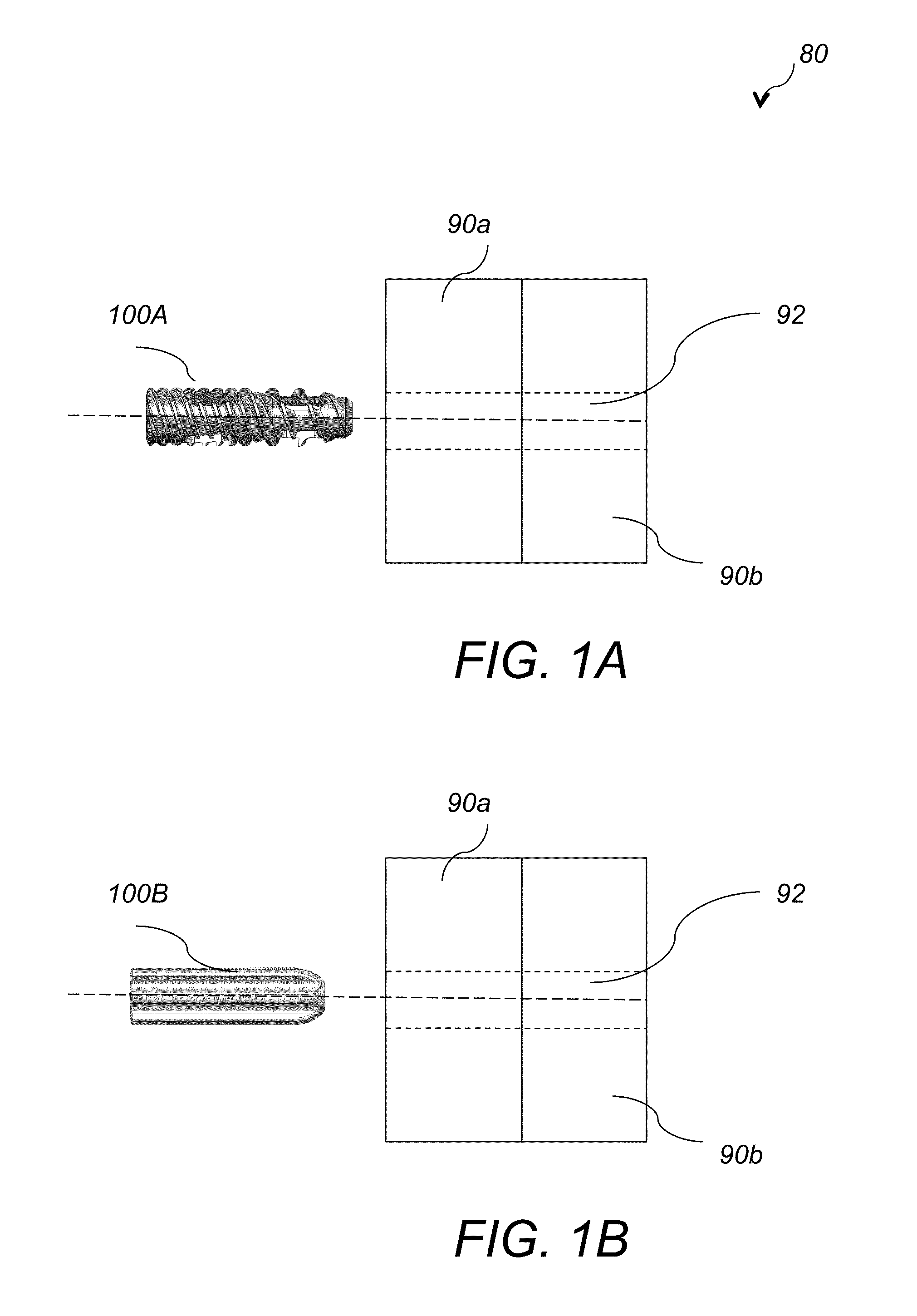System AMD method for bone fusing implants and implant insertion tools