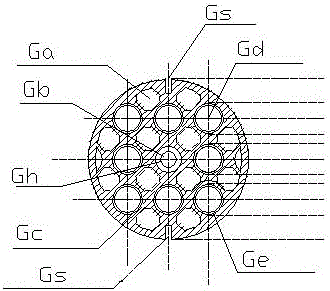 Housing-and-tube heat exchanging device