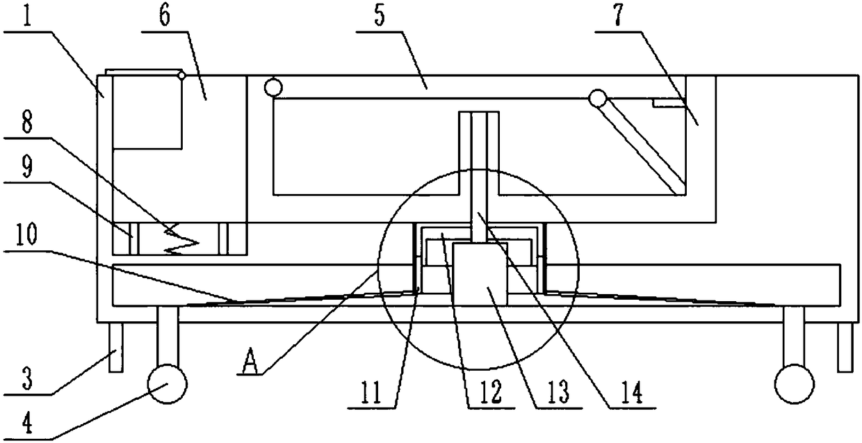 Supporting platform for building decoration