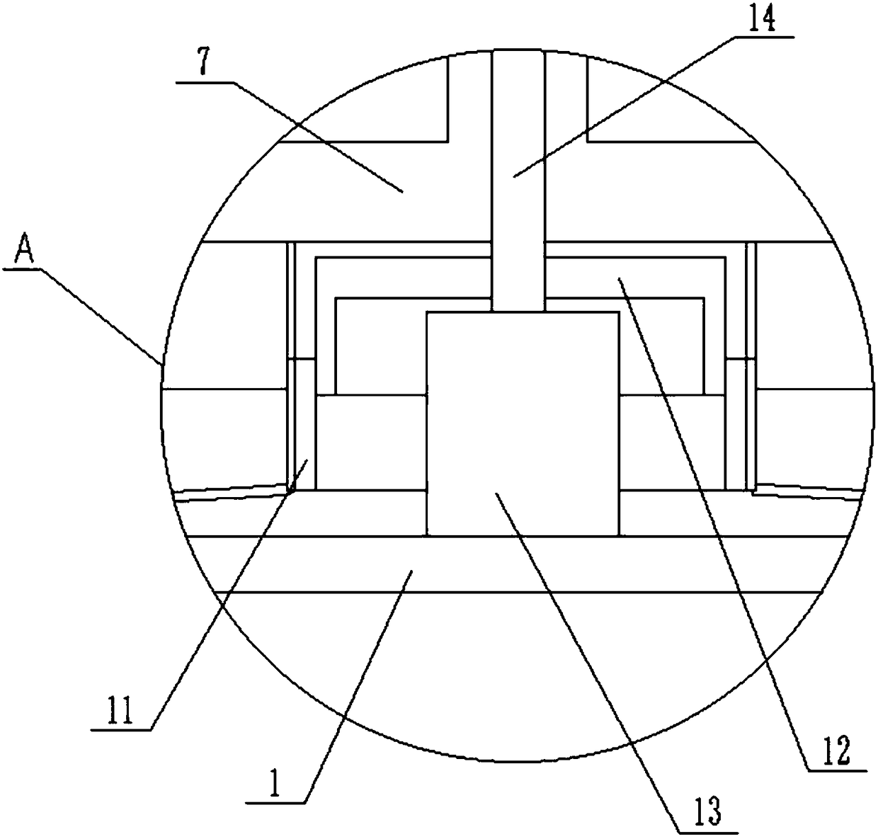 Supporting platform for building decoration