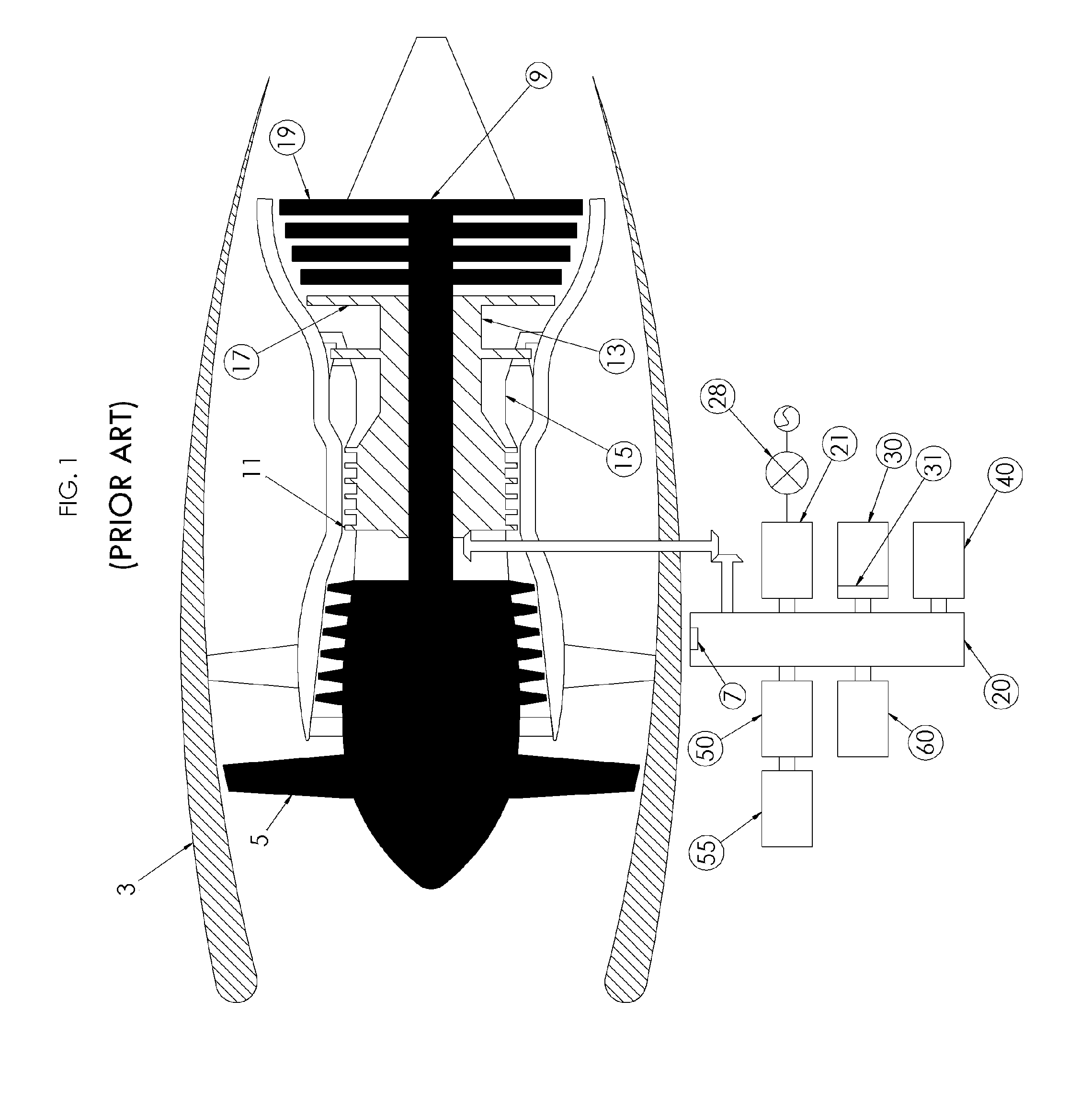 Aircraft with disengageable auxiliary power unit components