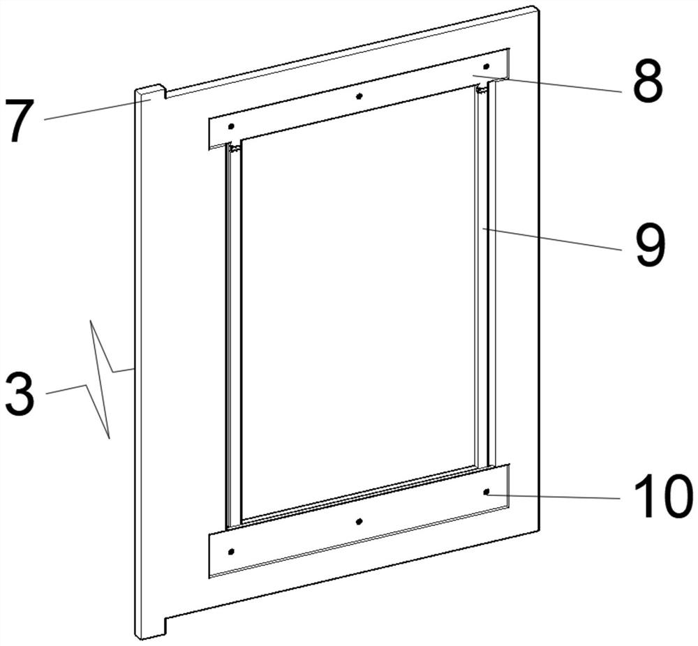 An easy-to-observe isolation door for CNC machine tools