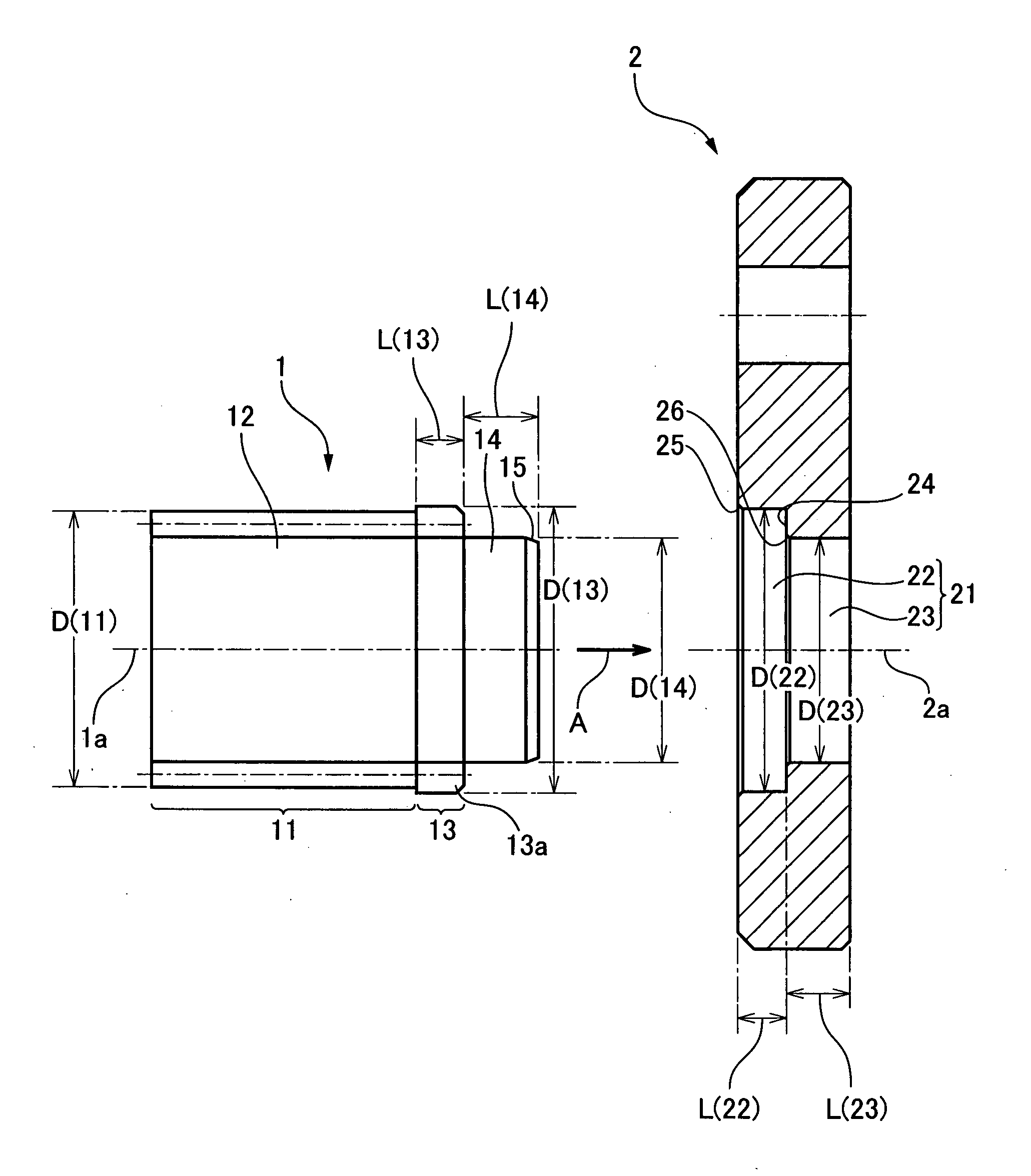 Method of fastening gear and structure of the same