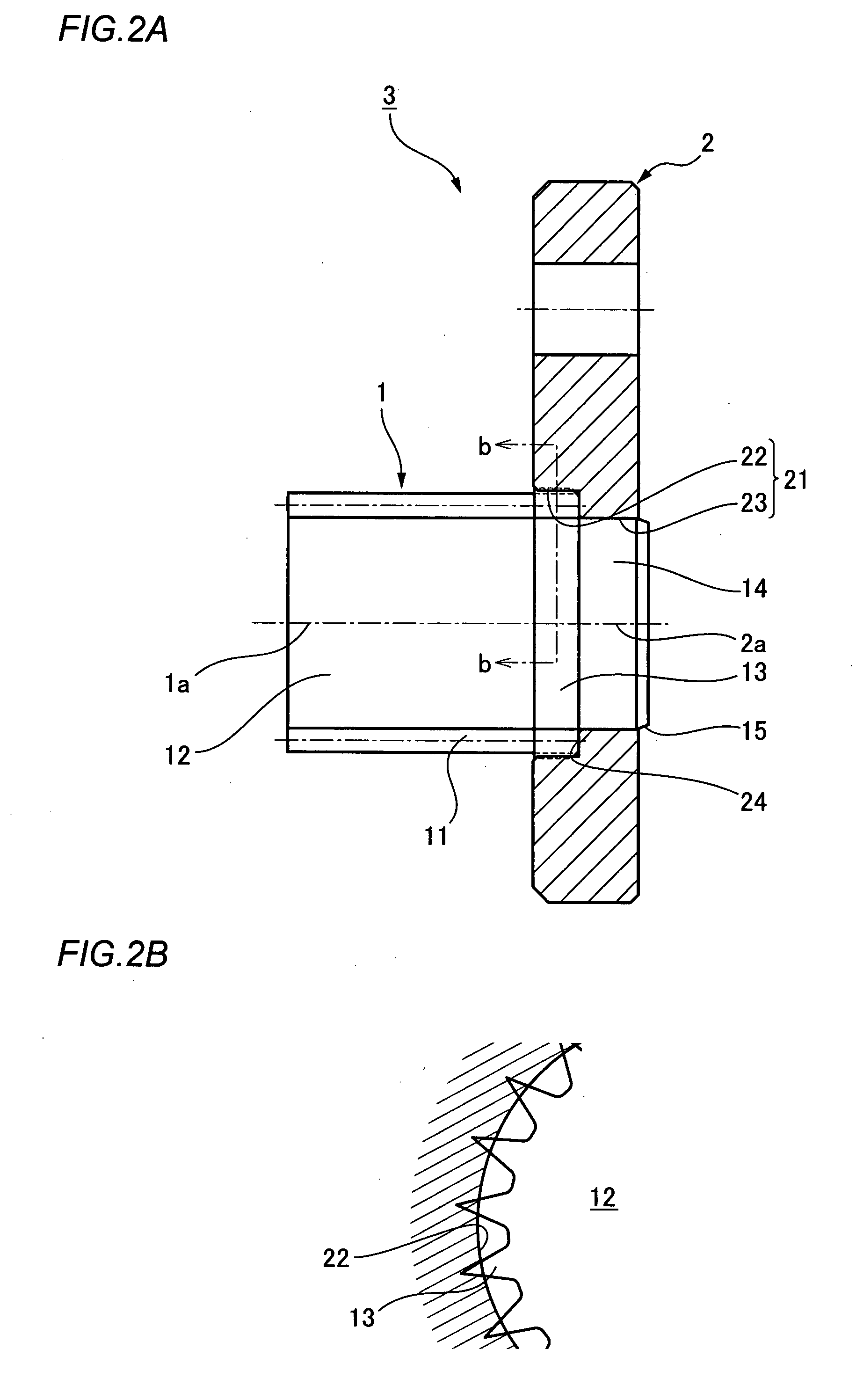 Method of fastening gear and structure of the same