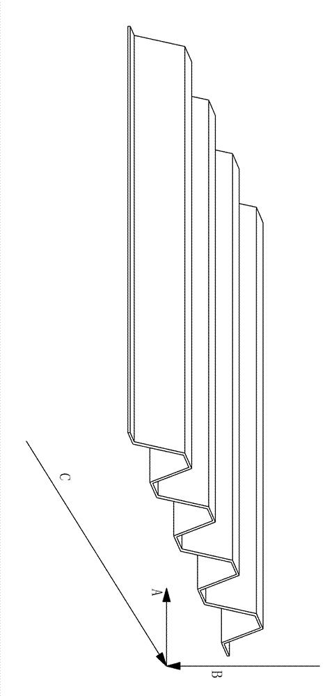 Method for preparing light dot matrix sandwich board by laser drilling