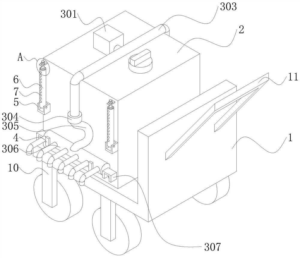 Irrigation device for konjak planting