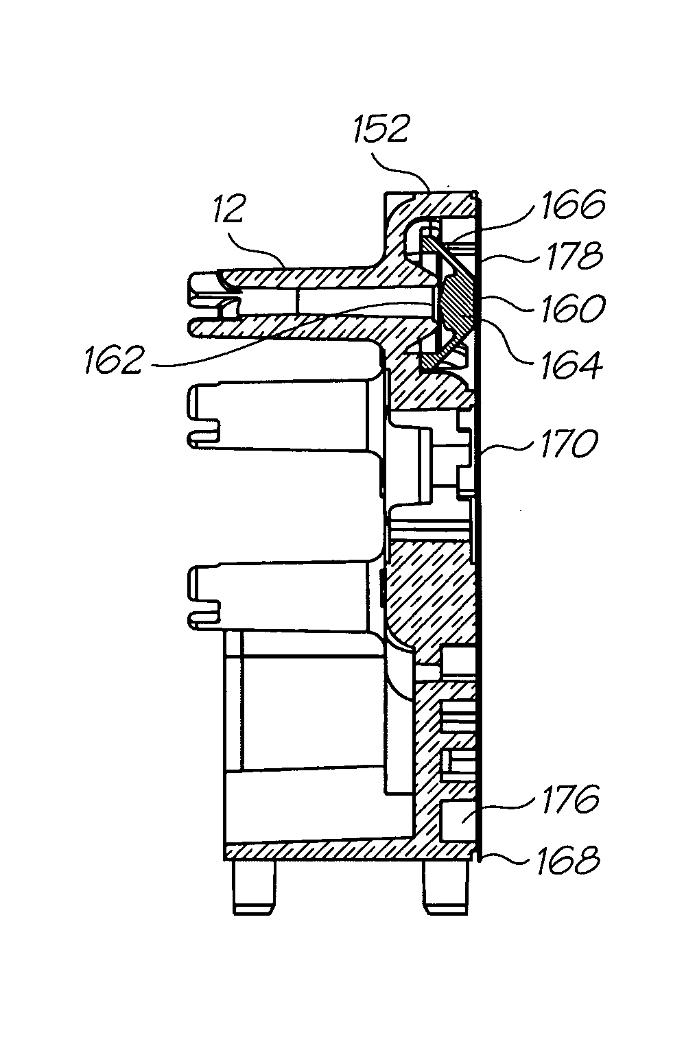 Ink manifold with multiple conduit shut off valve