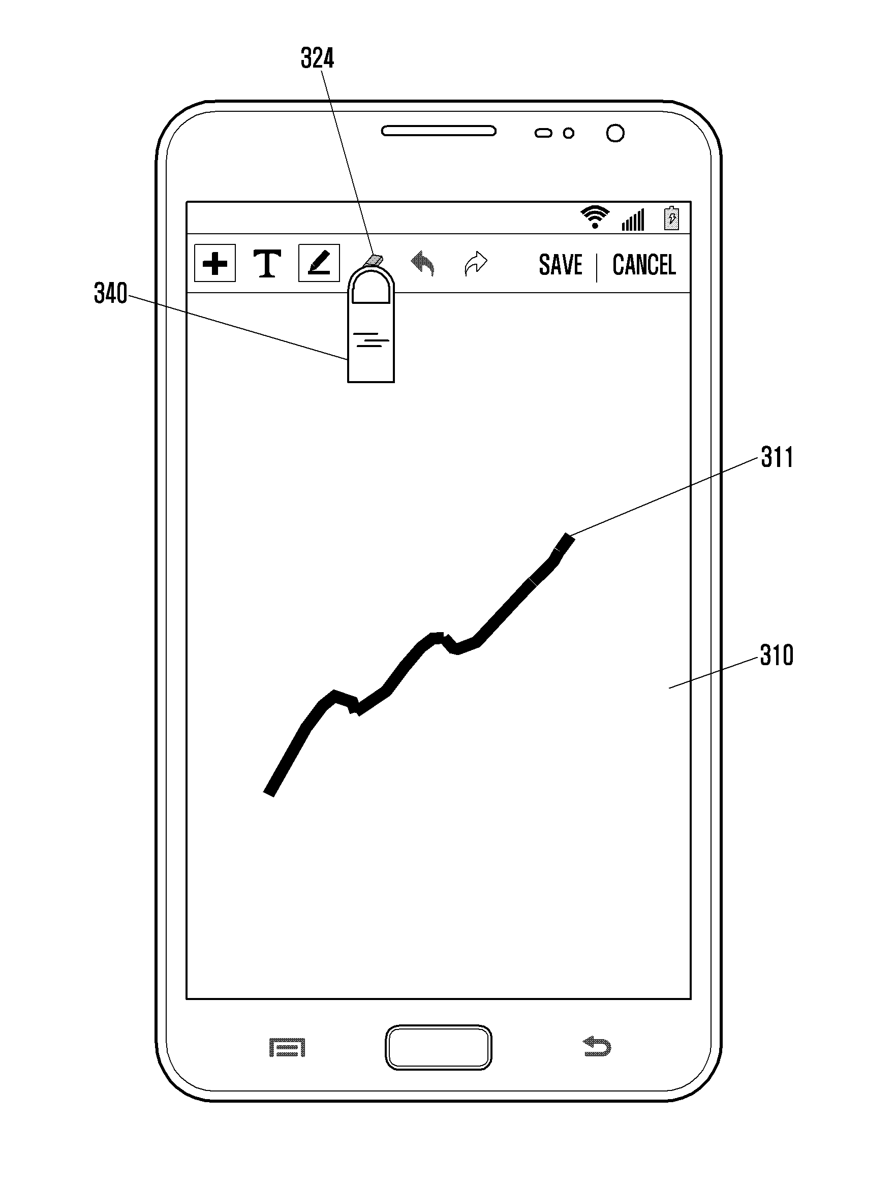 Electronic device having touchscreen and input processing method thereof