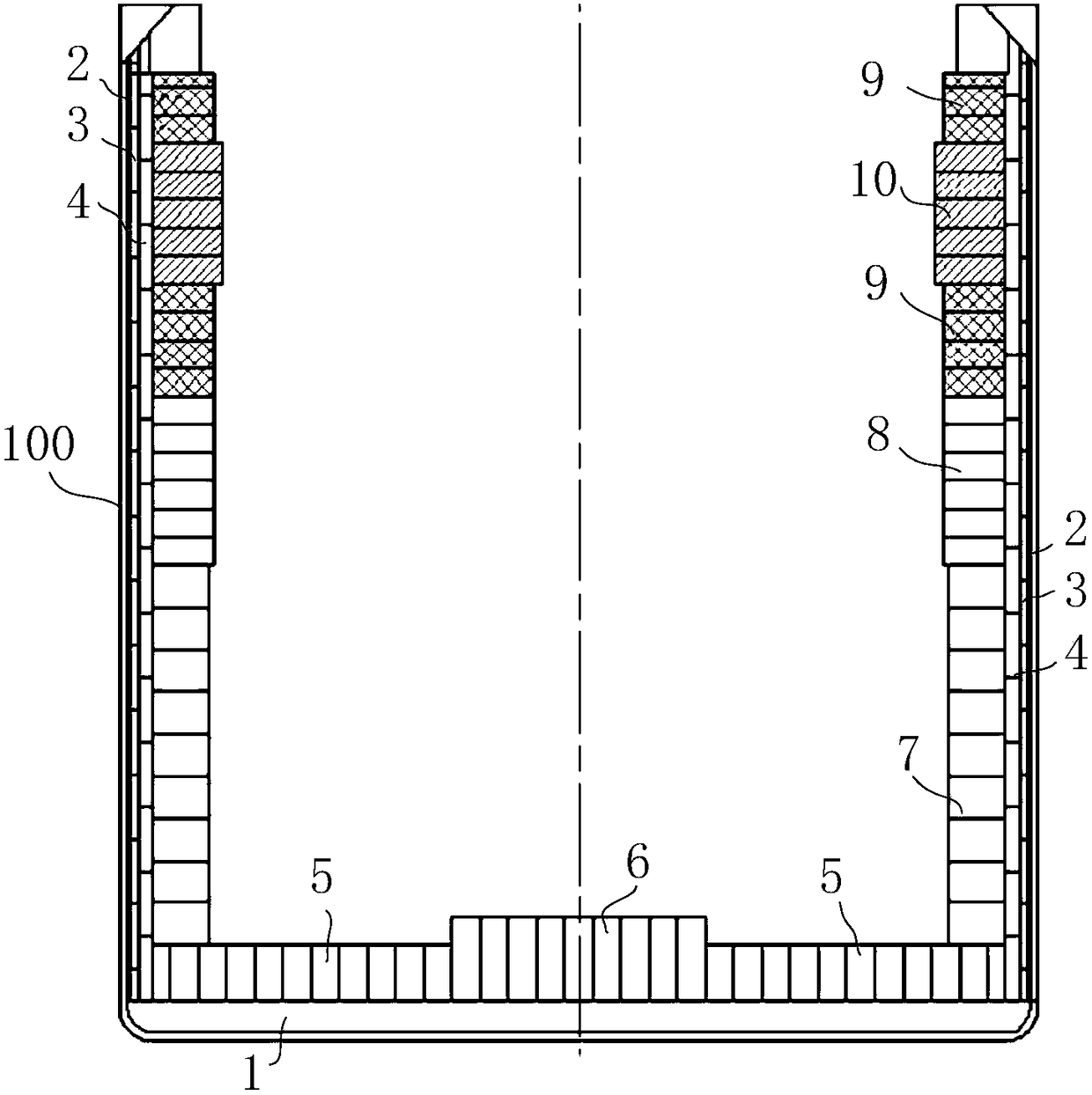 Steel ladle and construction method thereof