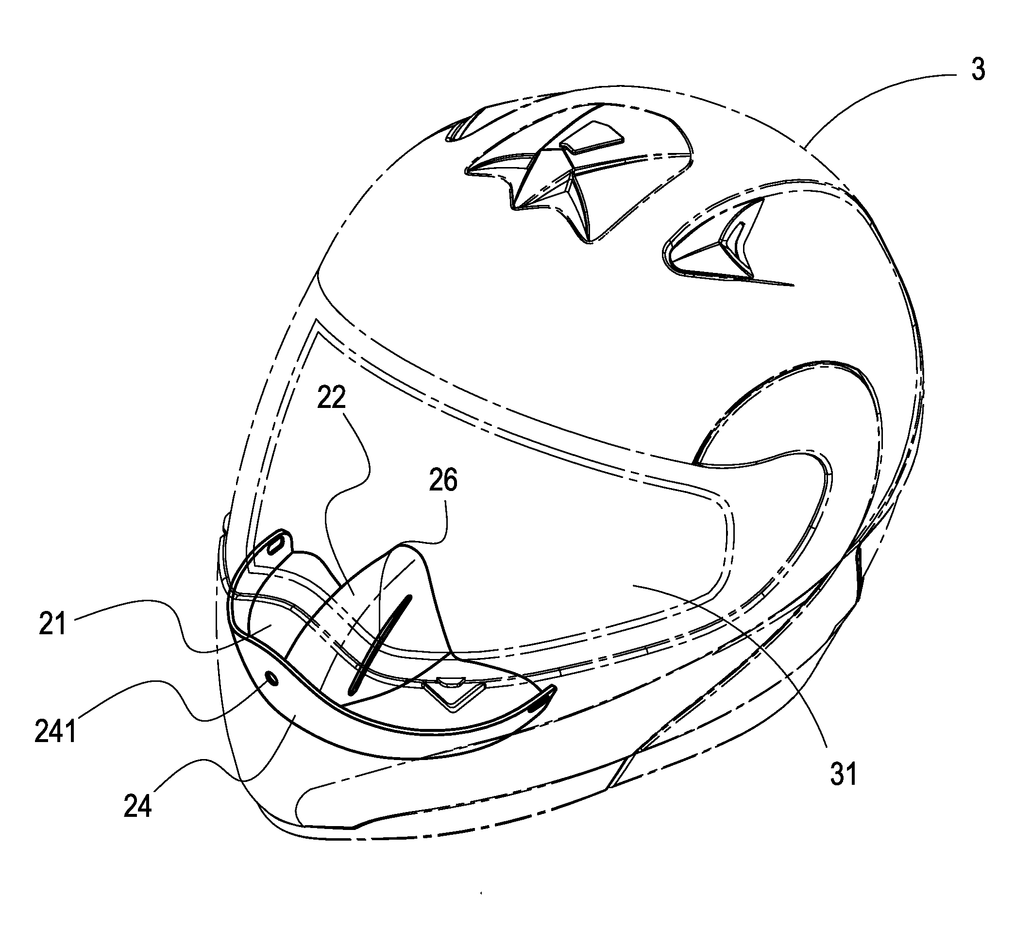 Nose-shielding device for helmet