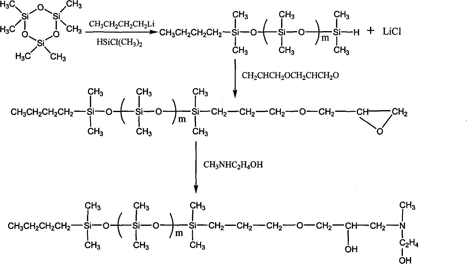 Dihydroxyl-terminated polydimethylsiloxane and preparation thereof