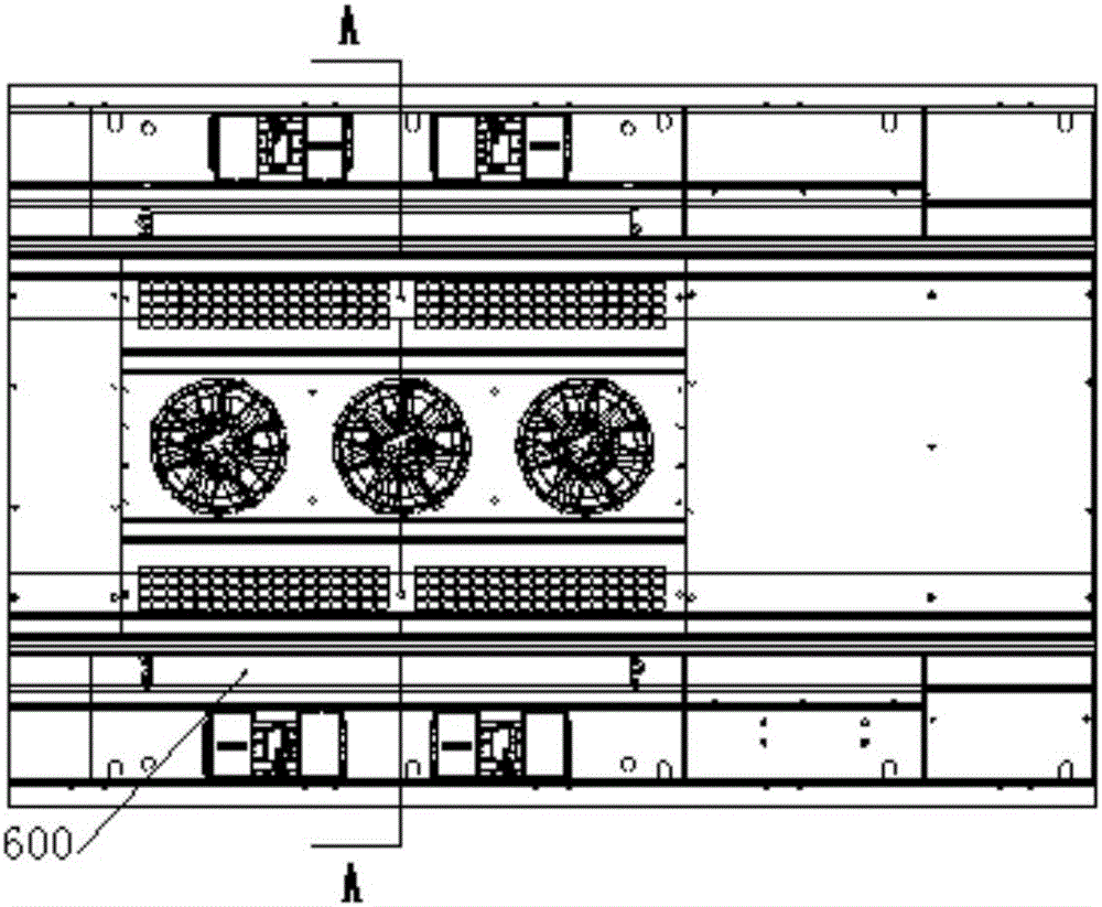 Mounting structure of evaporator and vehicle top-mounted air-conditioner