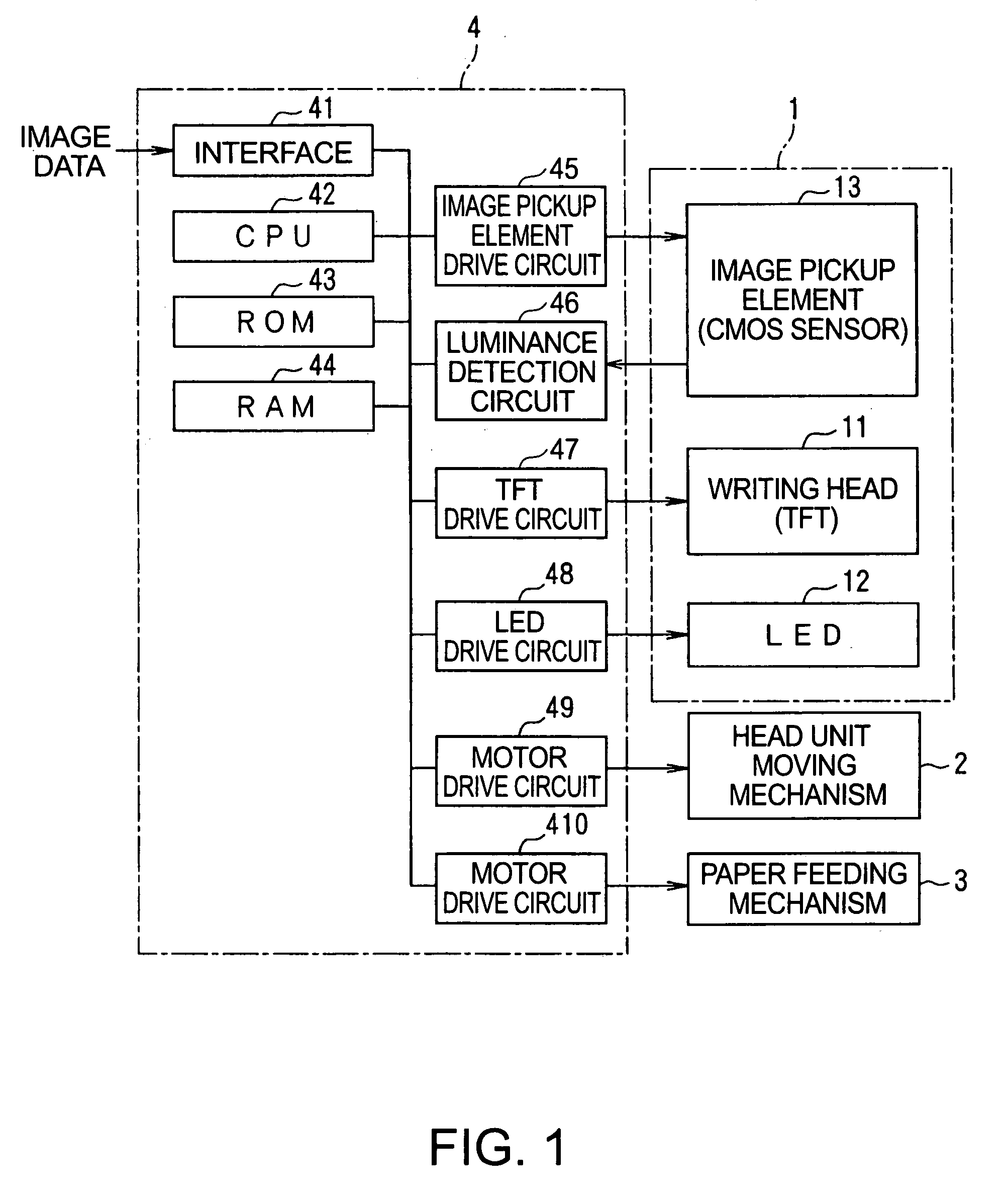 Writing device for color electronic paper