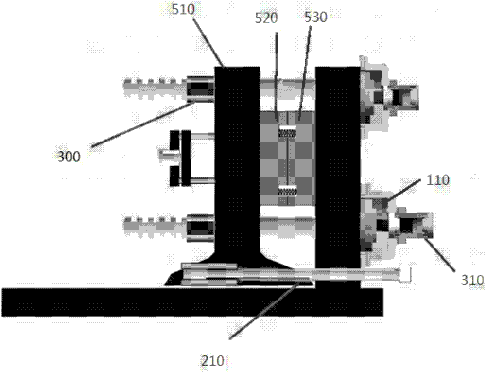 Die-opening method and driving system for spring die of two-plate injection molding machine