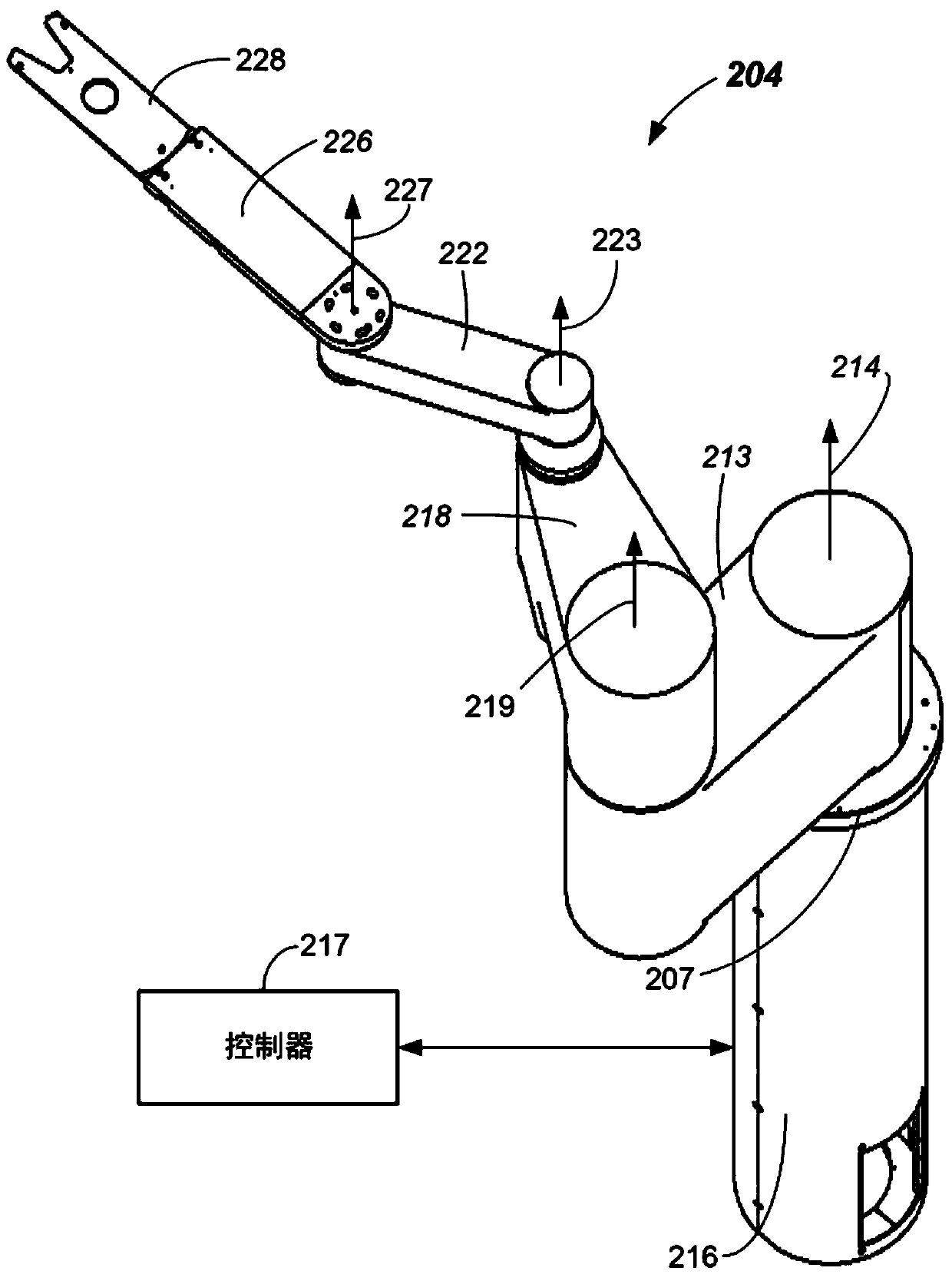 Systems having multi-linkage robots and methods to correct positional and rotational alignment in multi-linkage robots