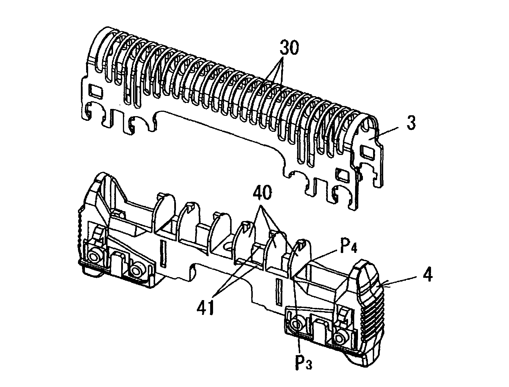 Inner blade for reciprocating electric shaver