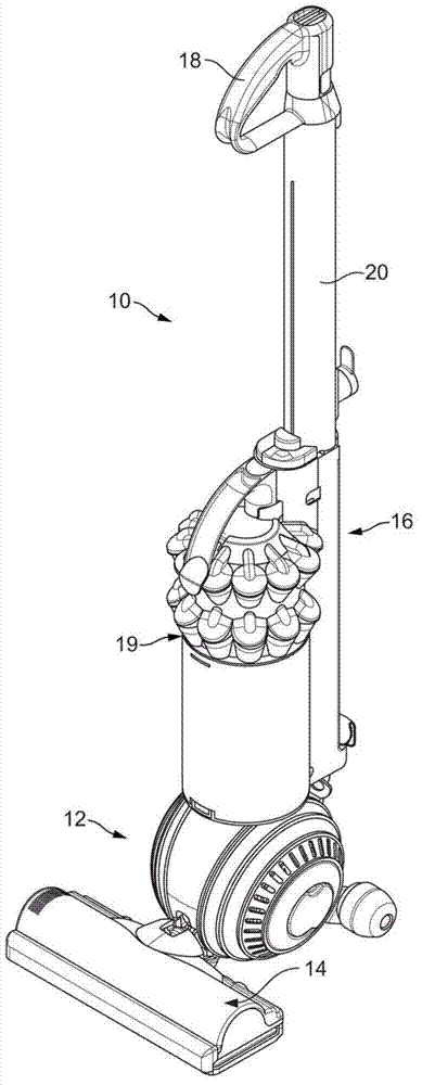 Upright vacuum cleaner