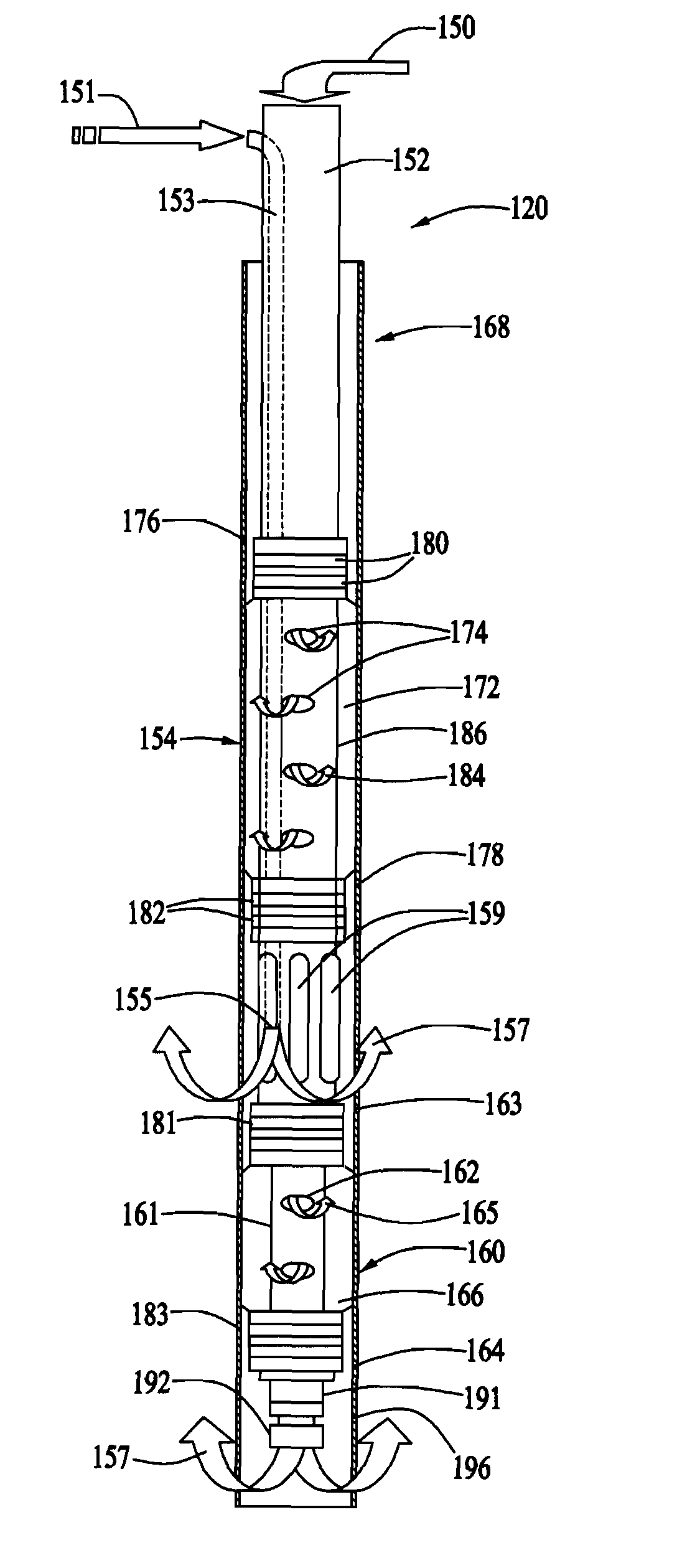 Chemical injection using an adjustable depth air sparging system