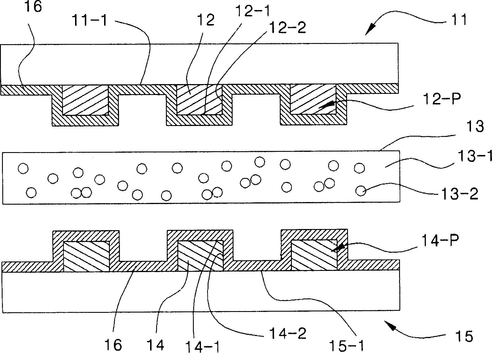 Method of microelectrode connection and connected structure of use thereof