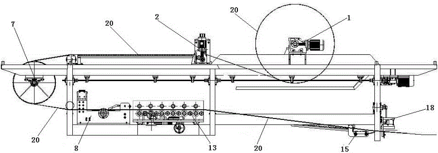 Colored steel coil feeding device