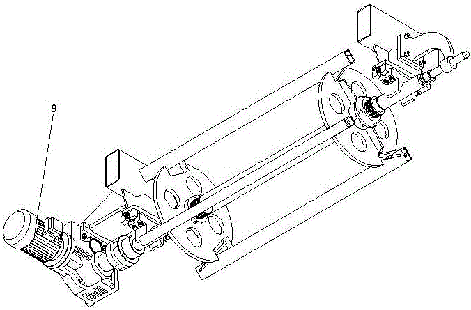 Colored steel coil feeding device