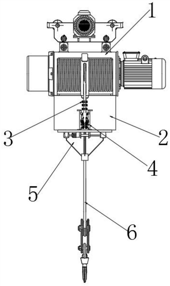 A braking device for a pneumatic monorail crane and its application method