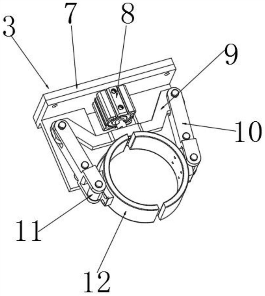 A braking device for a pneumatic monorail crane and its application method