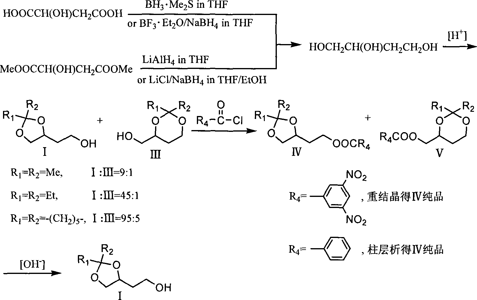 Method for preparing 1,2-ketal protected-1,2,4-butanetriol