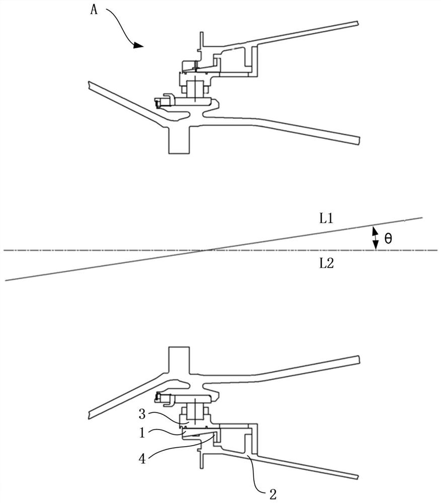 Eccentric ring, aero-engine and aero-engine rotor eccentricity adjusting method