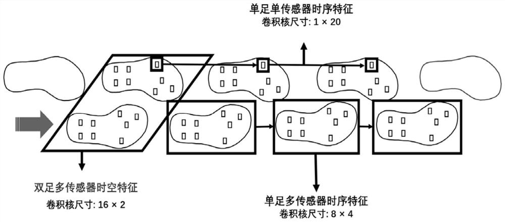 Fall risk real-time evaluation system and method based on multi-scale spatio-temporal hierarchical network