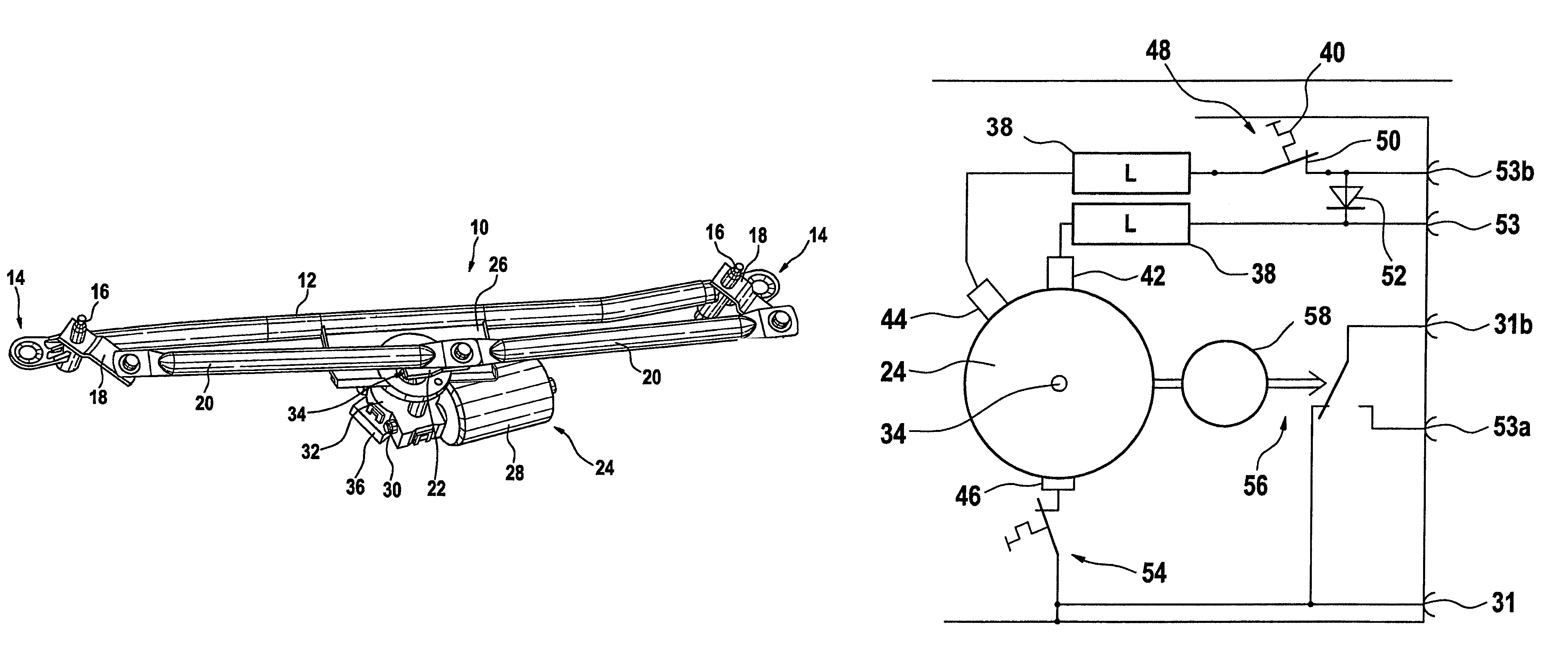 Windscreen wiper device, particularly for a motor vehicle
