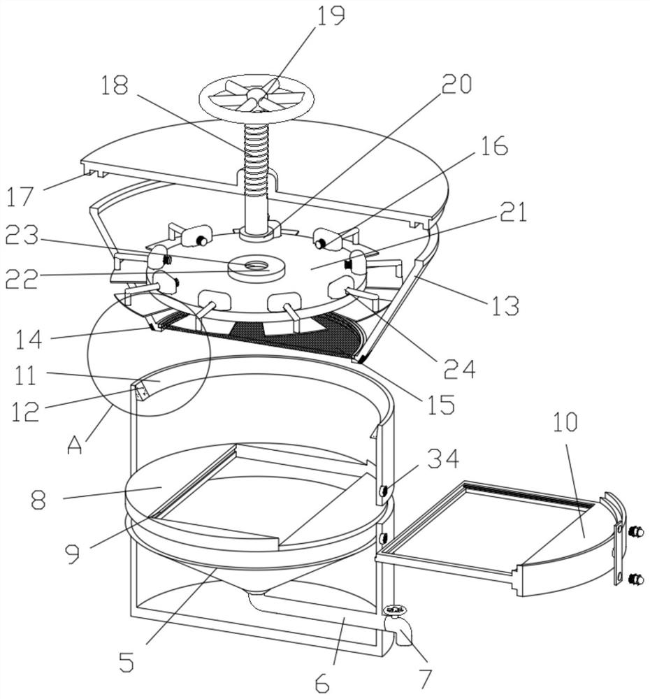 A clarification filter device for wine making