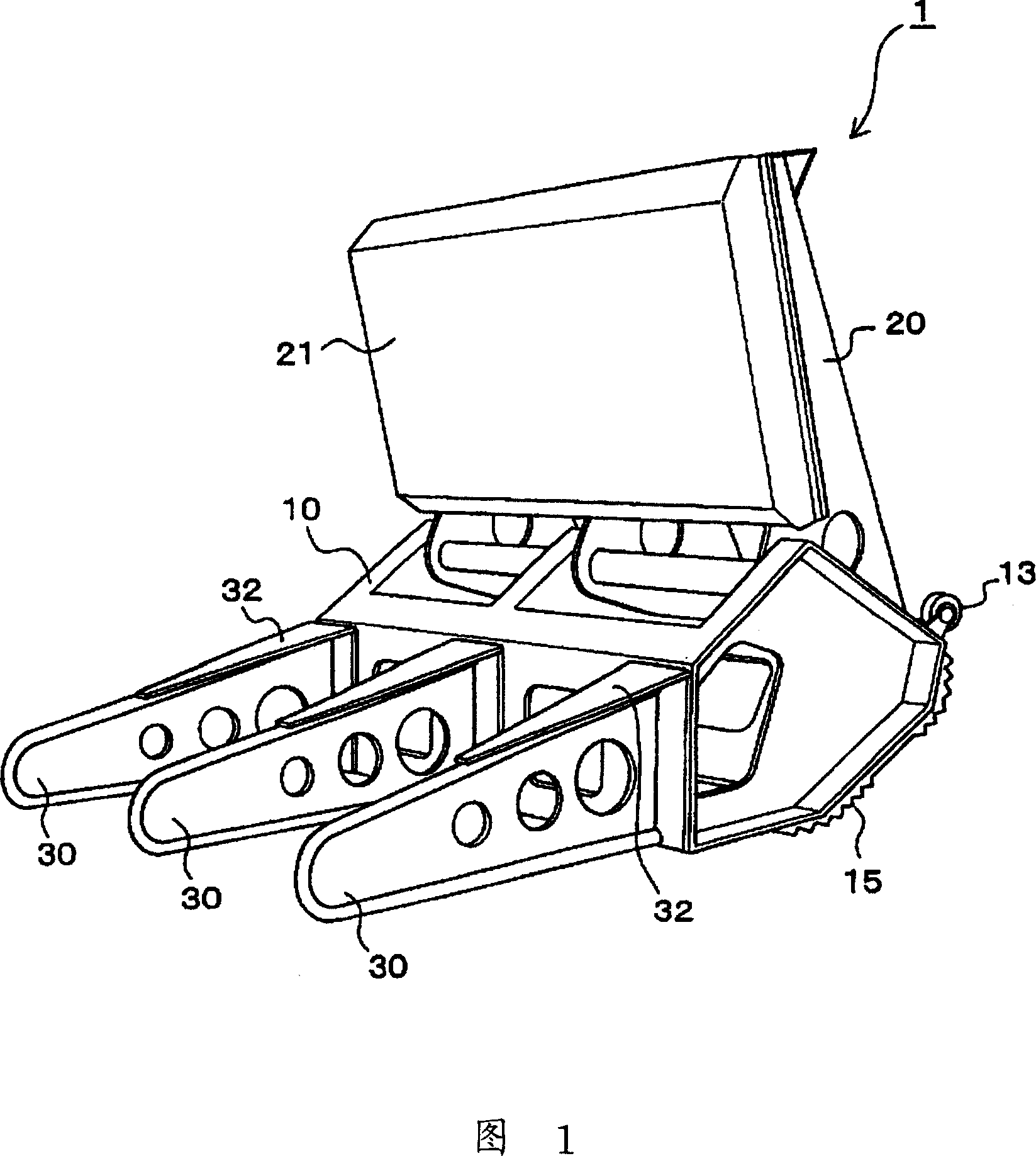 Forced stopping vehicle device for forced stopping vehicle method utilizing the same device