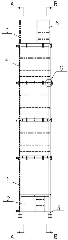 Assembled scaffolding for shipbuilding