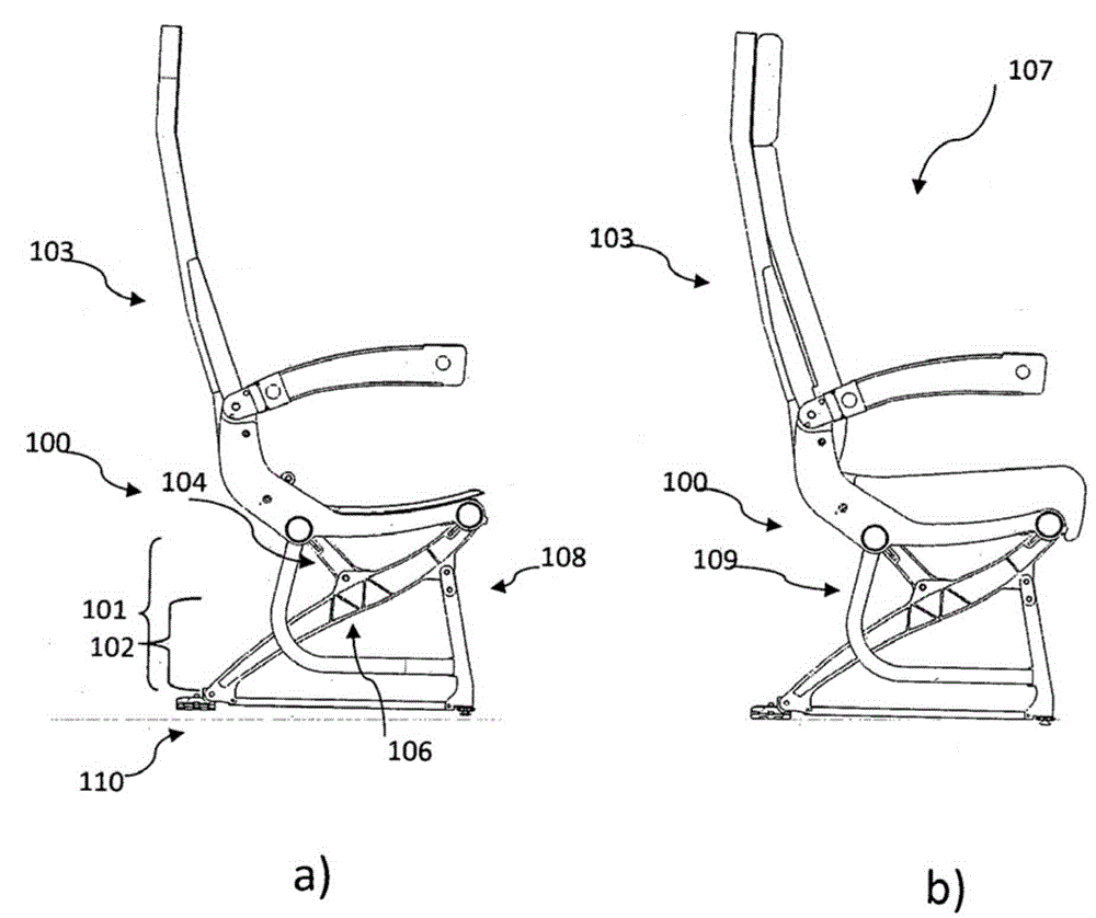 Seat leg assembly for a passenger seat, frame for a passenger seat and passenger seat