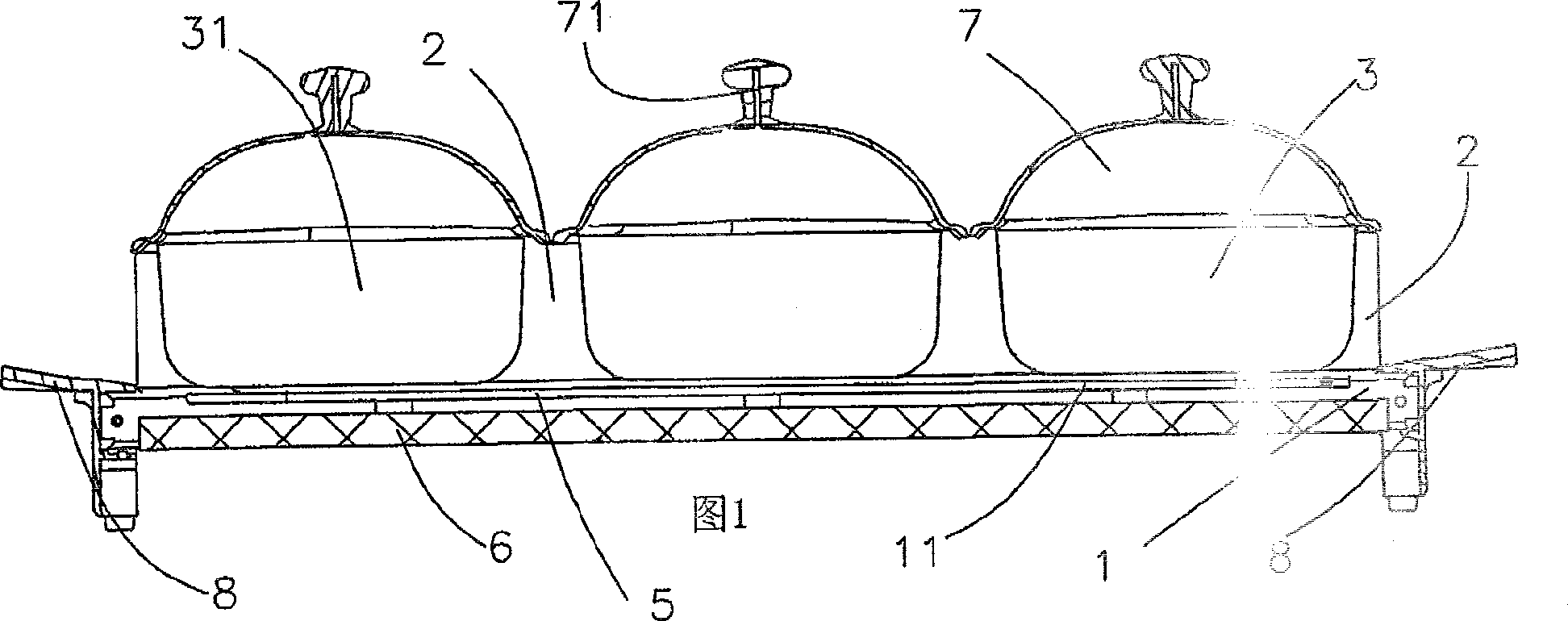 Improved structure of integrated multi-level pan