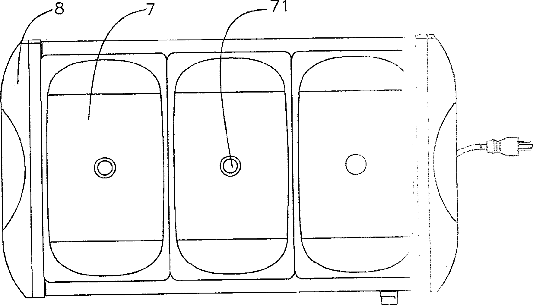 Improved structure of integrated multi-level pan