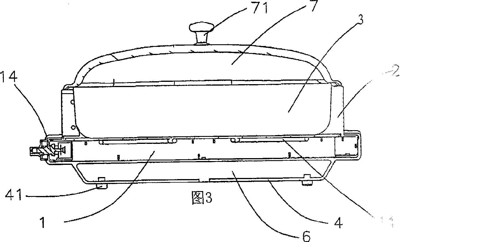 Improved structure of integrated multi-level pan