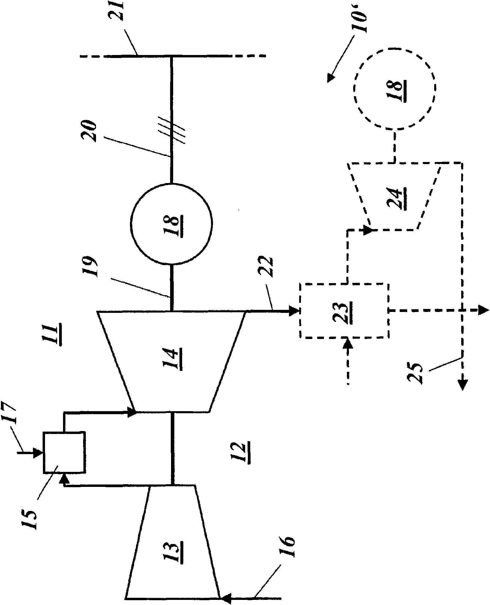 Power plant system and method for the operation thereof