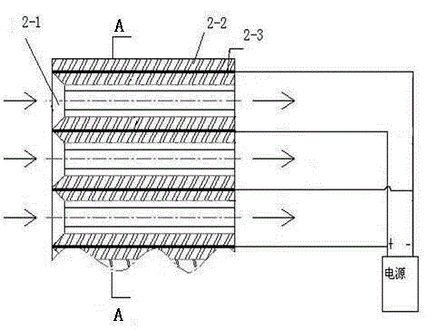 Carbon nanofiber electric field dust particle gathering and air purifying device