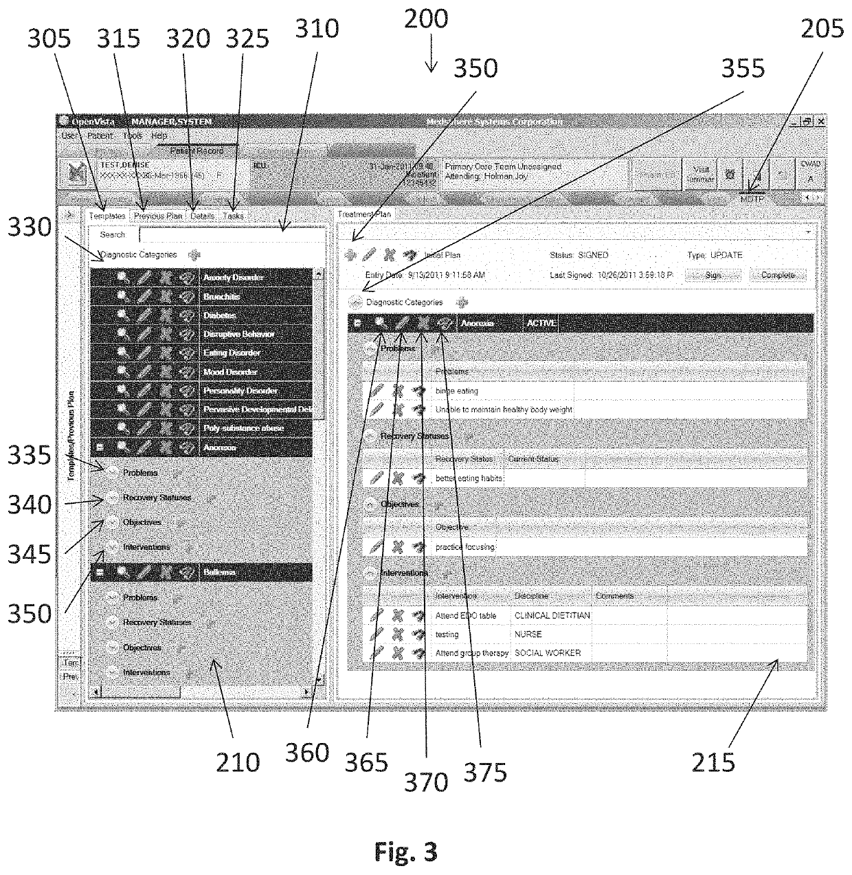 Network system of individual user devices to generate group implemented treatment plan