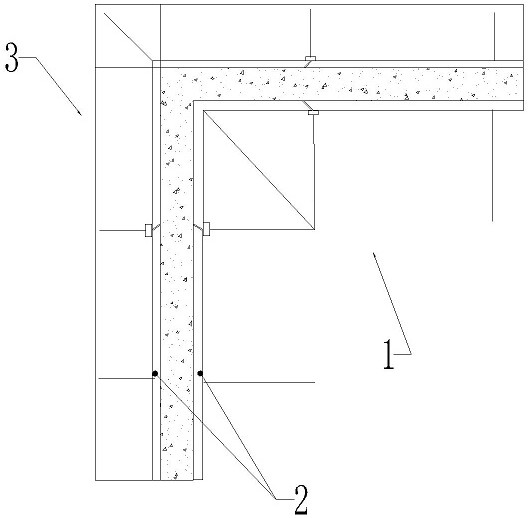Formwork system for building cast-in-place shear wall and filler wall and construction method