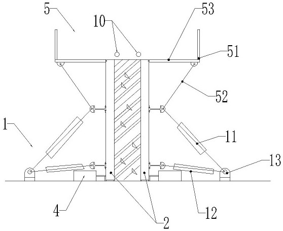 Formwork system for building cast-in-place shear wall and filler wall and construction method