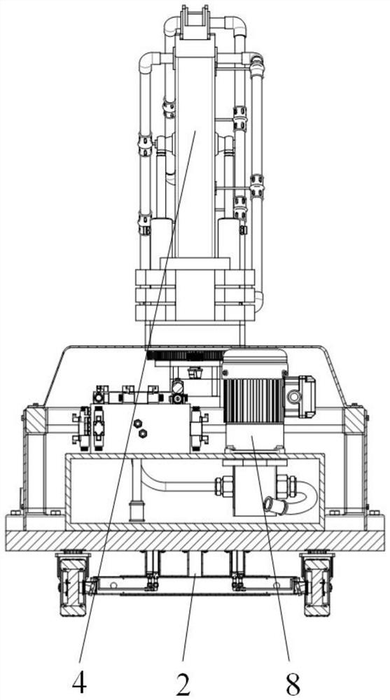 A control method of a mobile concrete automatic pouring machine